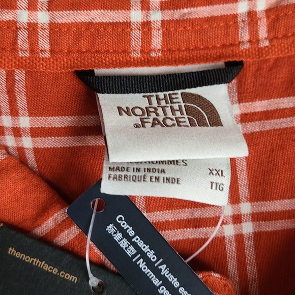 NWT The North Face Burt Orange Button Down Shirt - Picture 2 of 4